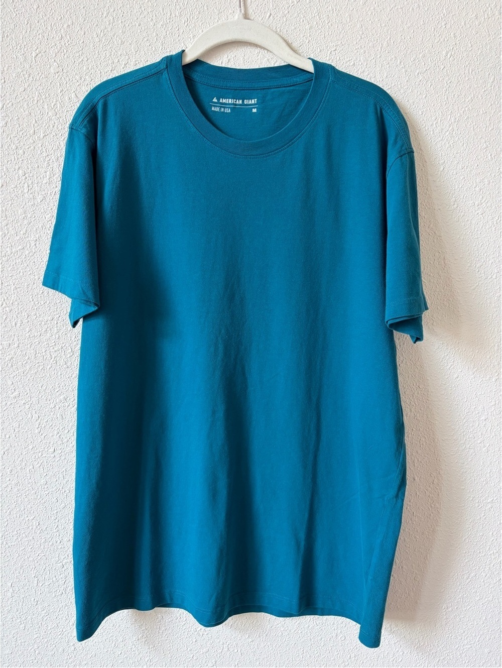 American Giant Men's Golden State Tee Shirt Teal Size Medium Minimalist Coastal